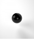 Black bakelite sphere