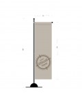 Flexible banner holder 209 or 259 cm